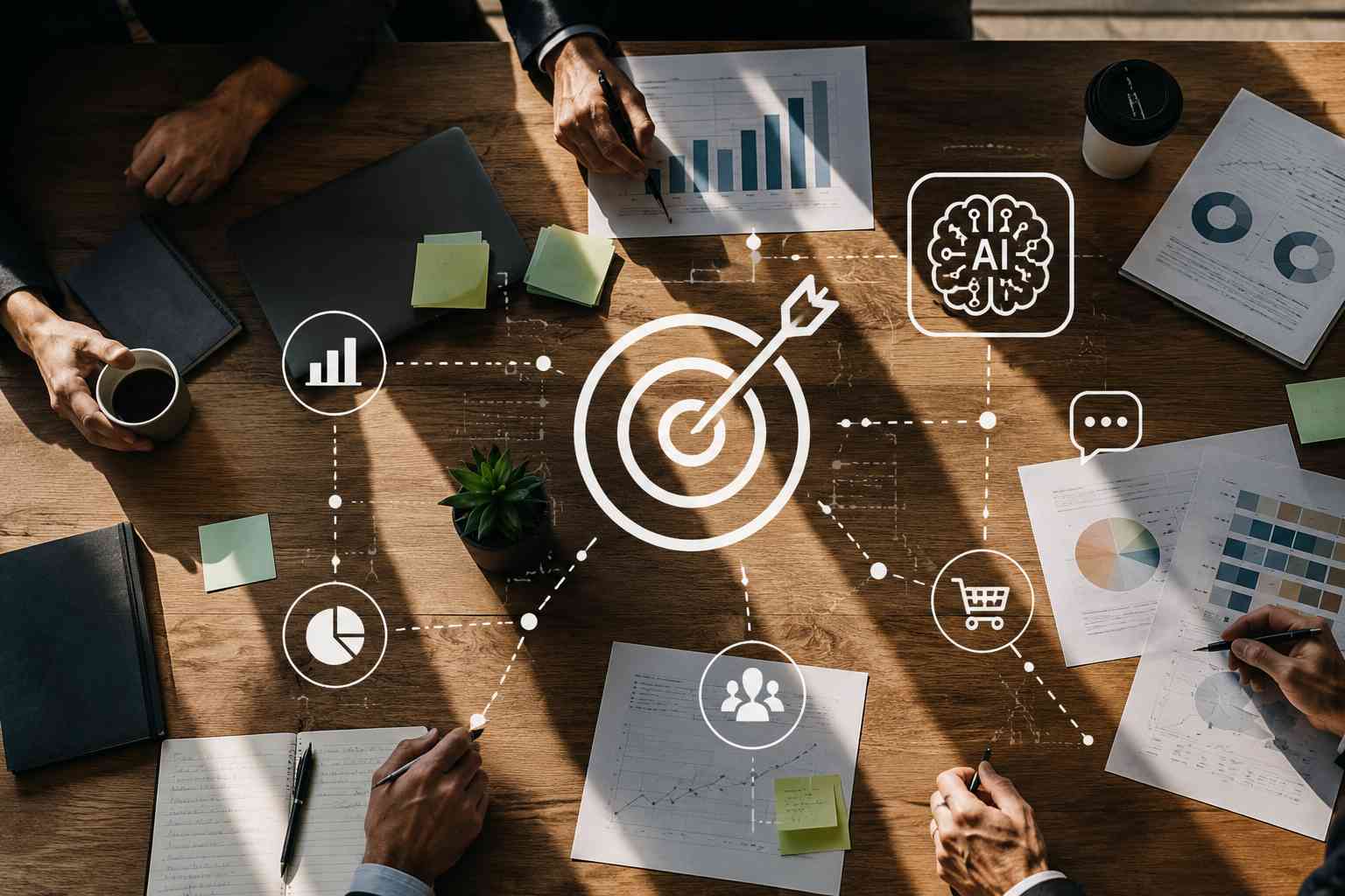 Estrategia de branding y performance con inteligencia artificial aplicada al marketing digital.